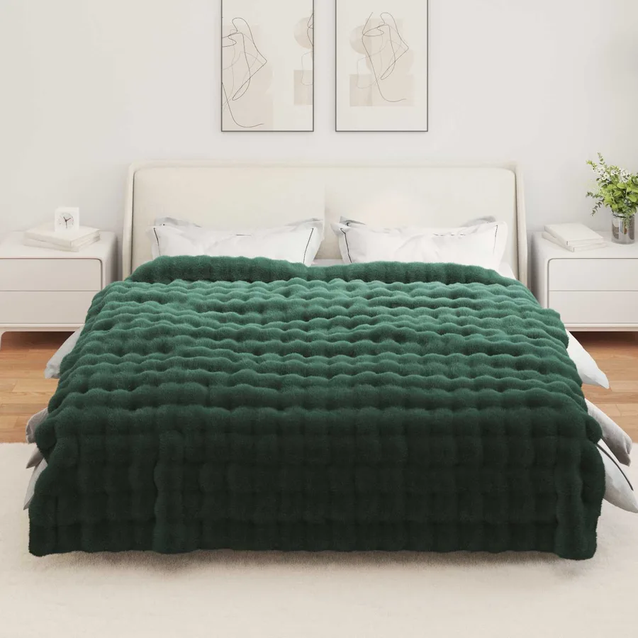 Couverture antidérapante en fausse de lapin Olite 4 pcs - 4