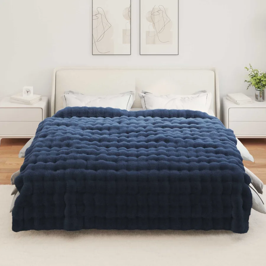 Couverture antidérapante en fausse de lapin Olite 4 pcs - 4