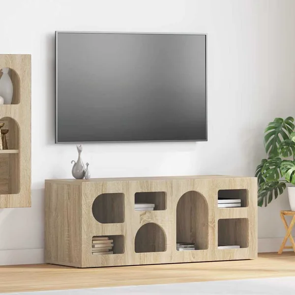 Meuble TV ELST 100 x 35 x 40 cm Chêne Sonoma Bois d'ingénierie