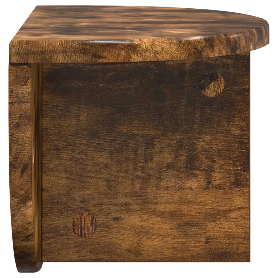 Étagère Murale Montage mural 2 pcs Chêne fumé 38 x 19 x 19 cm - 7