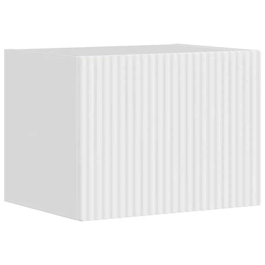 Meuble TV mural Montage mural Blanc Brillant 39 x 31 x 29,5 cm - 2