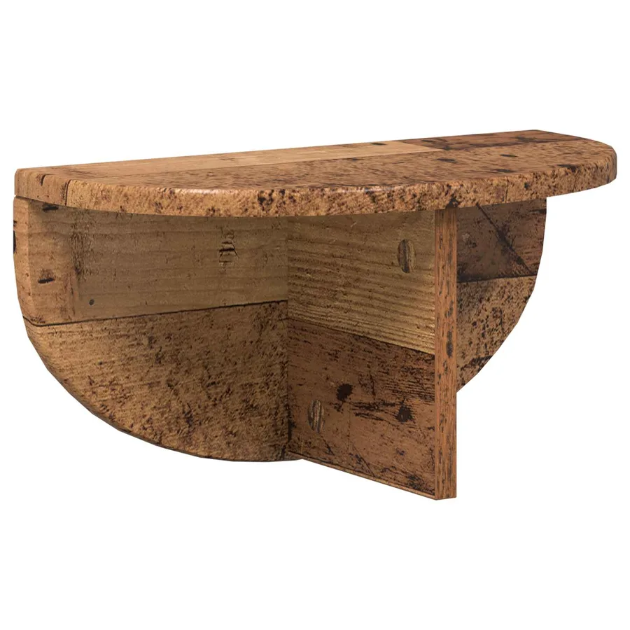 Étagère Murale Montage mural 2 pcs Bois ancien 38 x 19 x 19 cm - 5