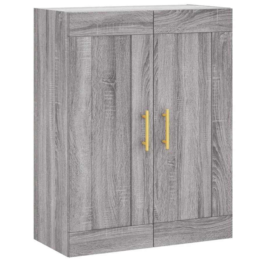 Armoire murale sonoma gris 69,5x34x90 cm bois d'ingénierie - 2