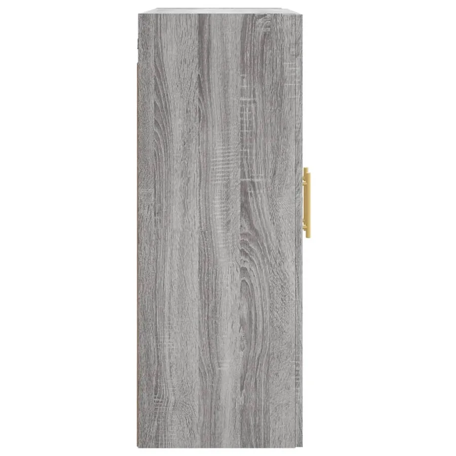 Armoire murale sonoma gris 69,5x34x90 cm bois d'ingénierie - 8
