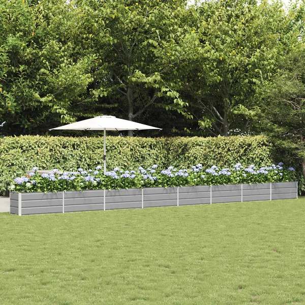 Jardinière Gris clair 770 x 50 x 45 cm Acier galvanisé