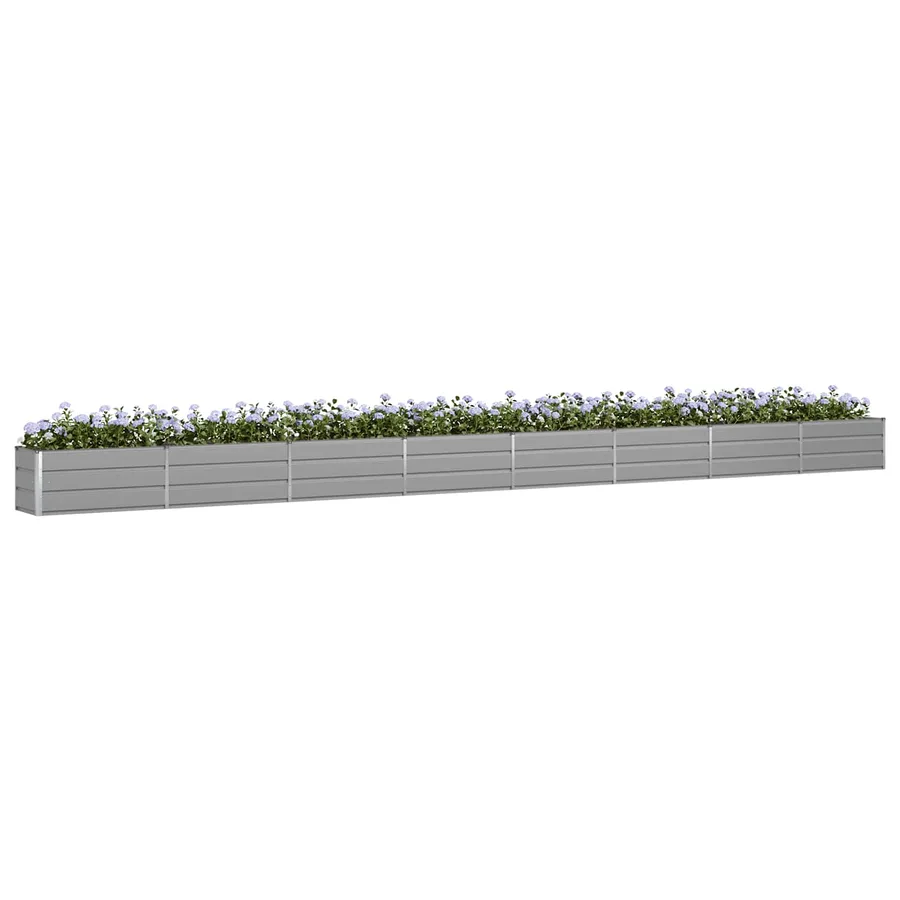 Jardinière Gris clair 770 x 50 x 45 cm Acier galvanisé - 3