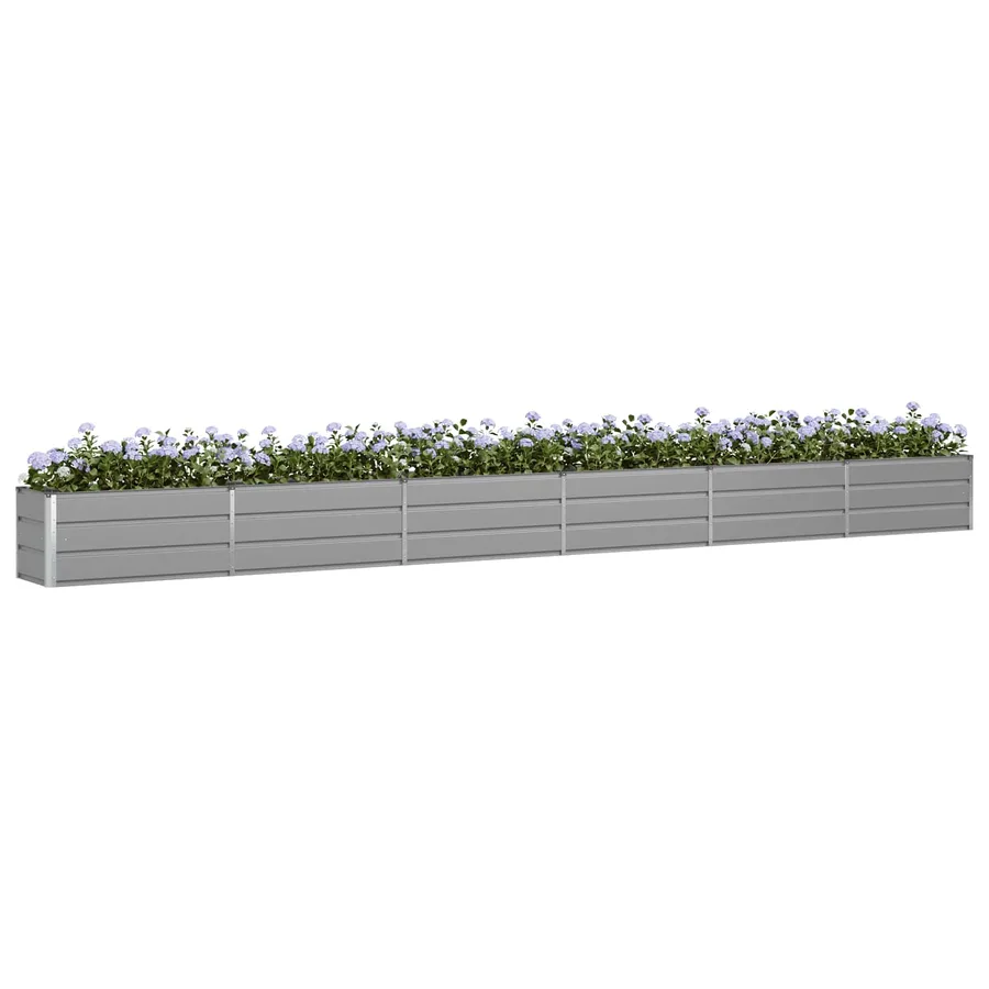 Jardinière Gris clair 580 x 50 x 45 cm Acier galvanisé - 3