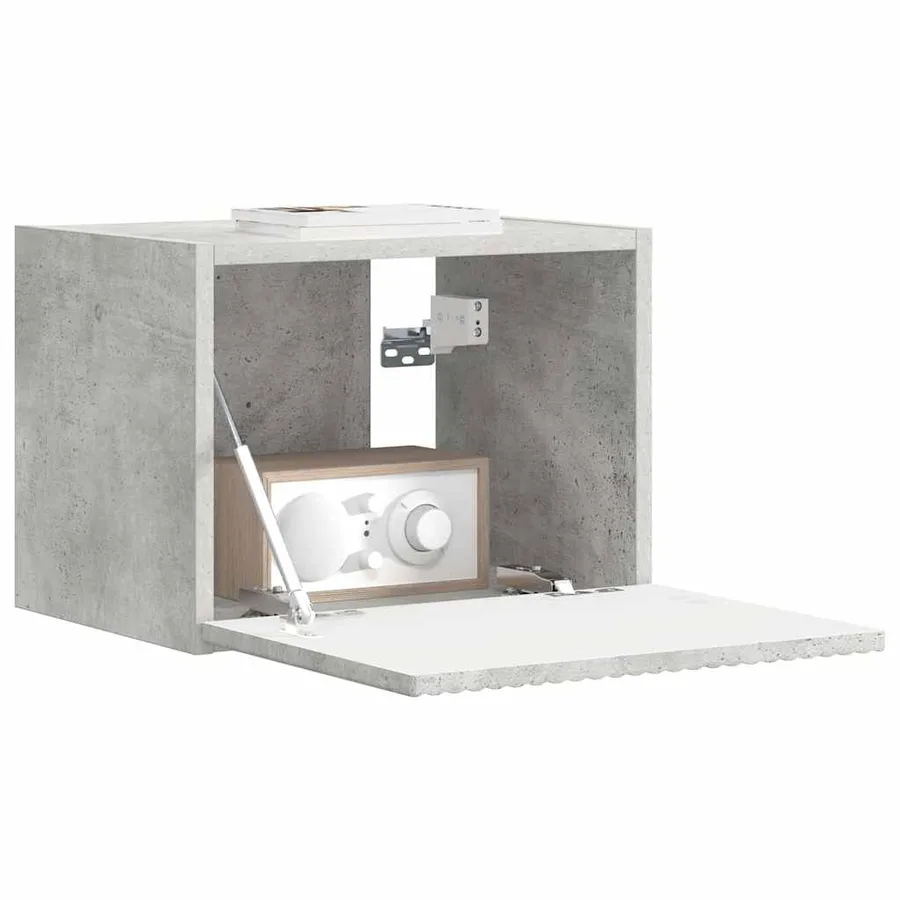 Meuble TV mural Béton 39 x 31 x 29,5 cm Bois d'ingénierie - 3