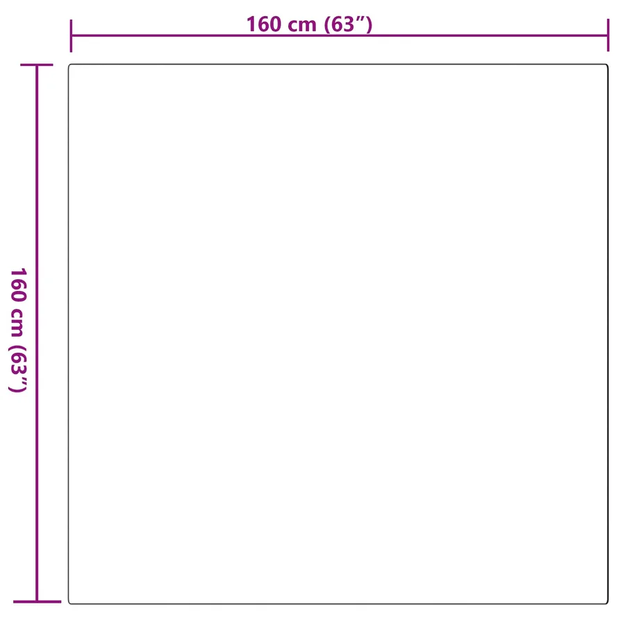 Tapis antidérapant en fausse de lapin OLITE Gris 160 x 160 cm - 8