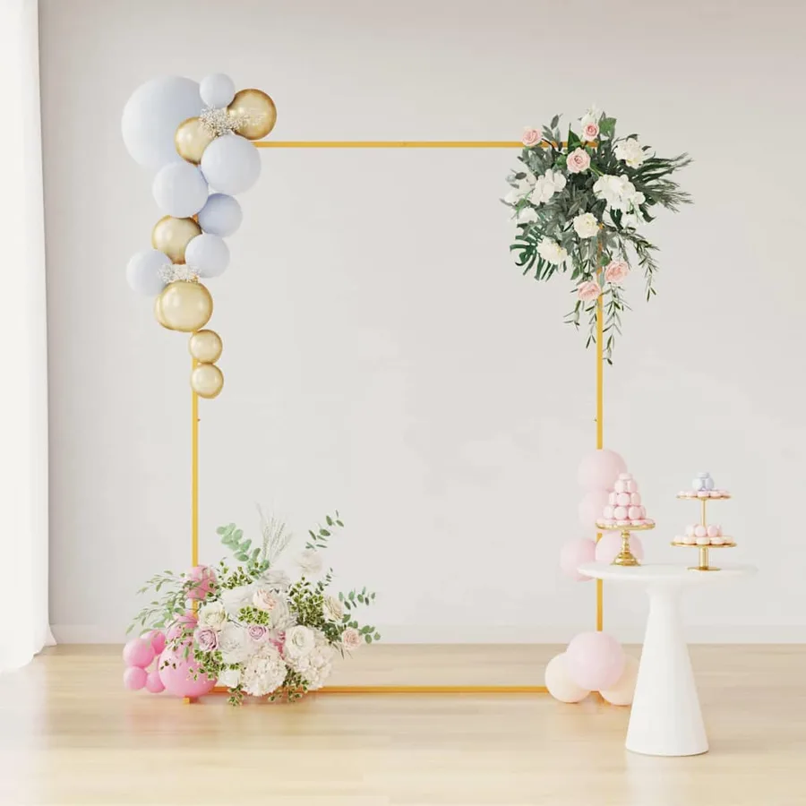 Arche de mariage Doré 150 x 49,5 x 200 cm Acier - 4