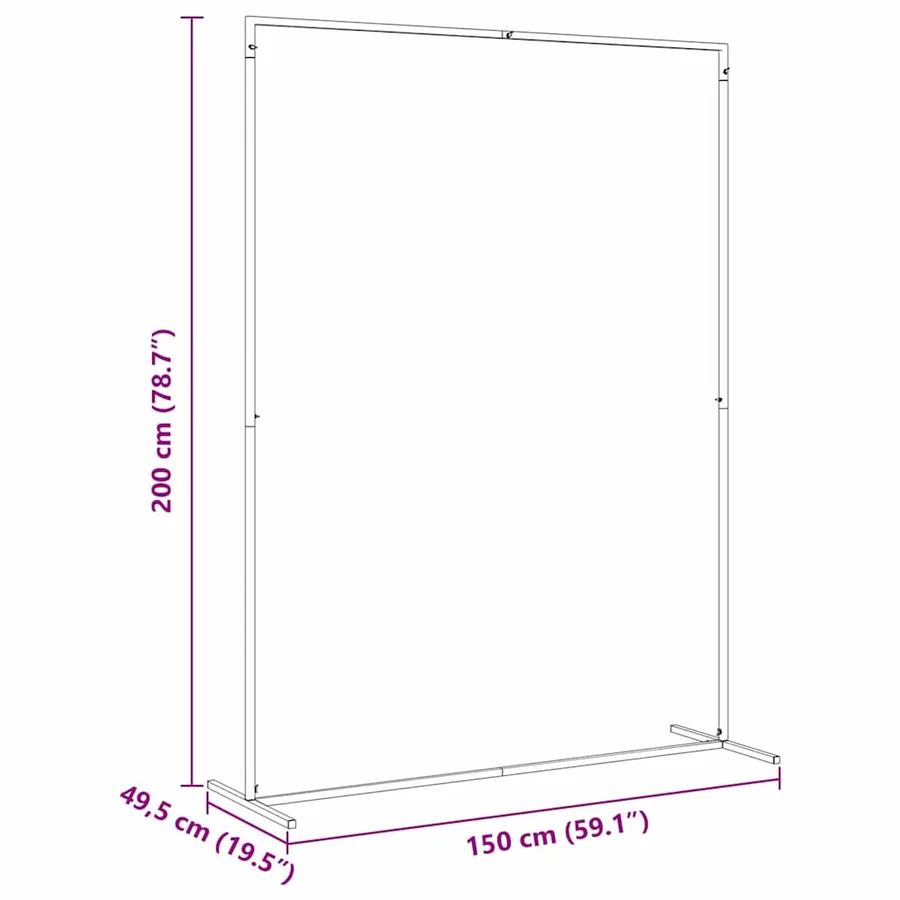 Arche de mariage Doré 150 x 49,5 x 200 cm Acier - 9