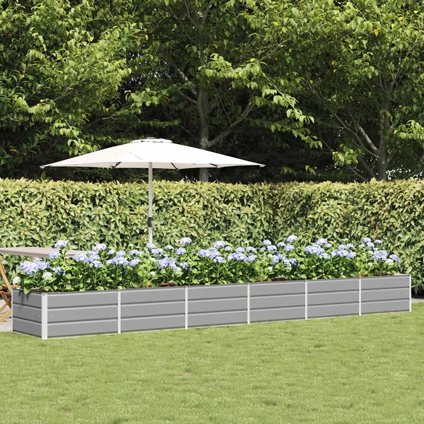 Jardinière Gris clair 480 x 80 x 45 cm Acier
