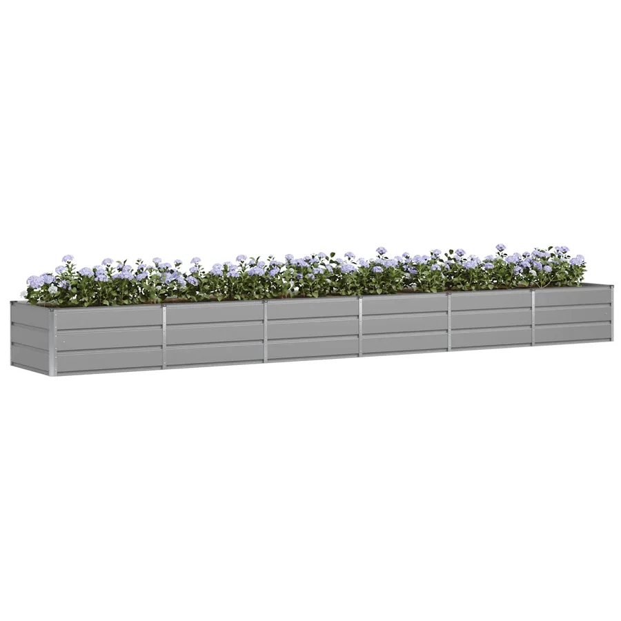 Jardinière Gris clair 480 x 80 x 45 cm Acier - 3