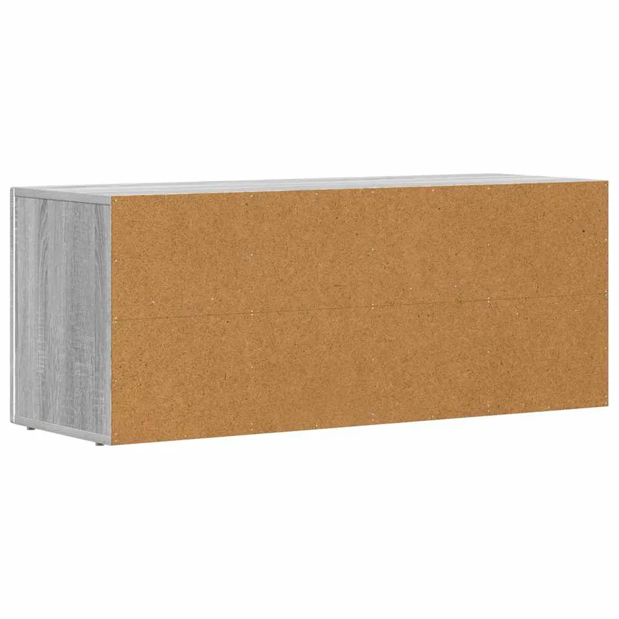 Meuble TV ELST 100 x 35 x 40 cm Gris Sonoma Bois d'ingénierie - 7