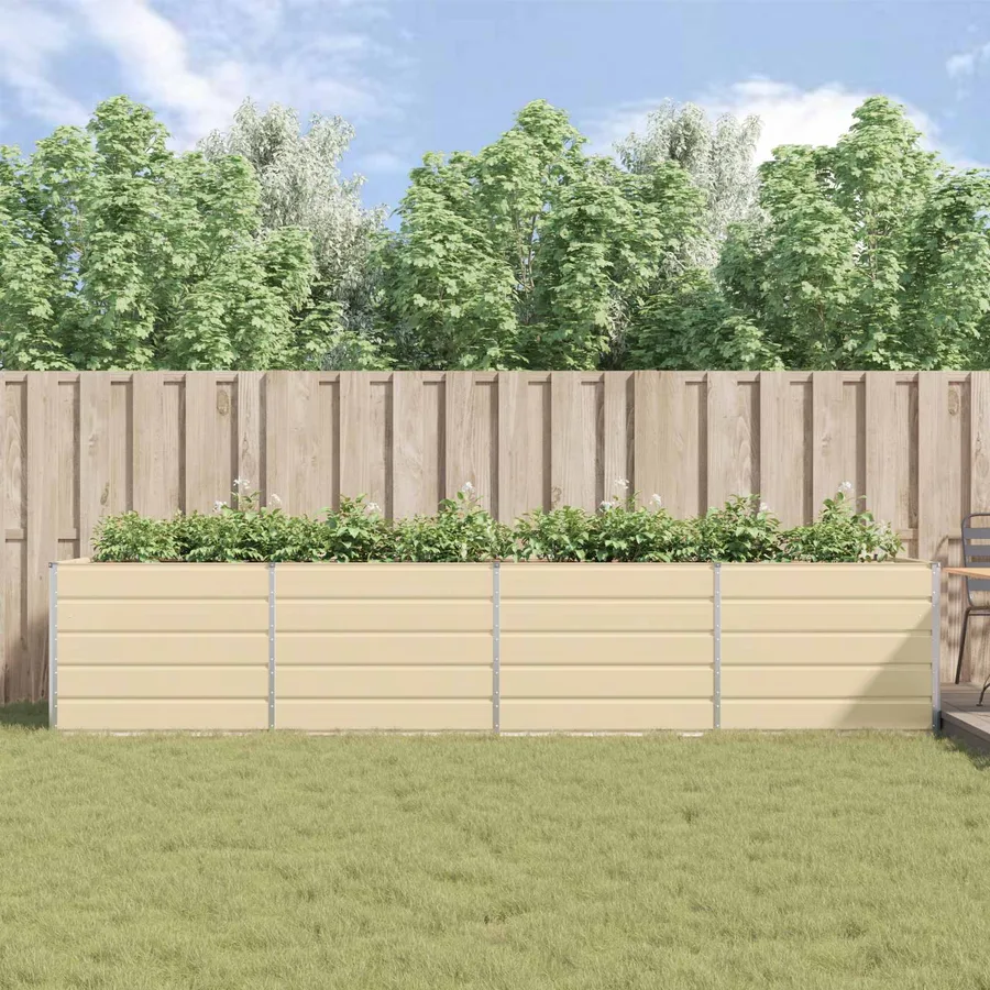 Jardinière Ivoire 385 x 100 x 75 cm Acier galvanisé - 4