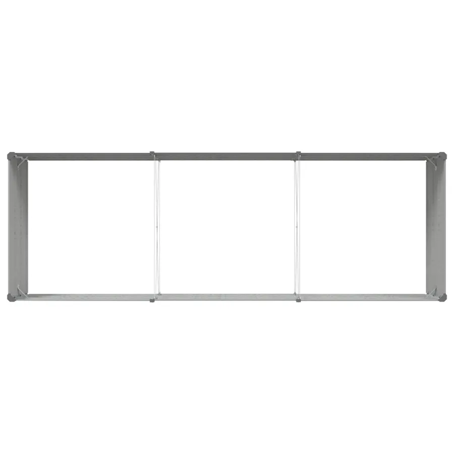 Jardinière Gris clair 290 x 100 x 45 cm Acier galvanisé - 7