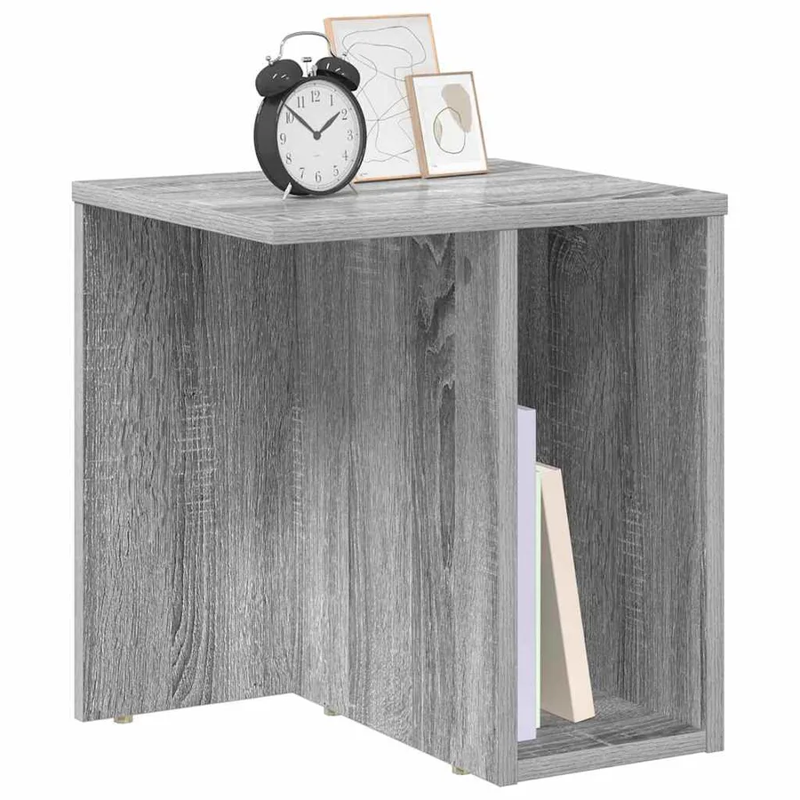 Table d'appoint Gris Sonoma 37 x 32 x 40 cm Bois d'ingénierie - 3