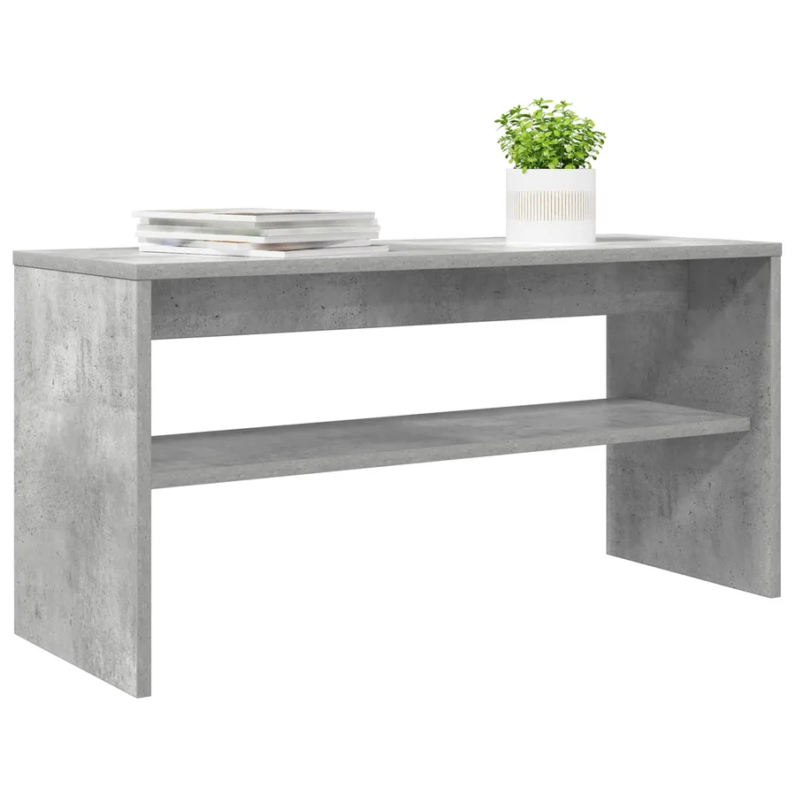 Meuble TV Gris béton 80 x 30 x 40 cm Bois d'ingénierie - 3