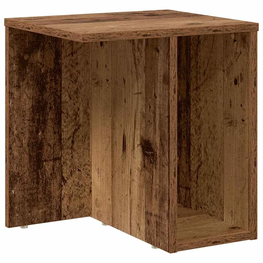 Table d'appoint Bois ancien 37 x 32 x 40 cm Bois d'ingénierie - 2