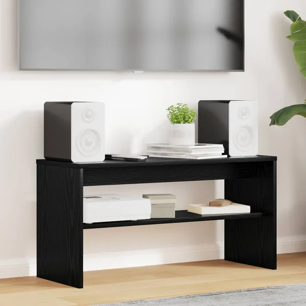 Meuble TV Chêne noir 80 x 30 x 40 cm Bois d'ingénierie