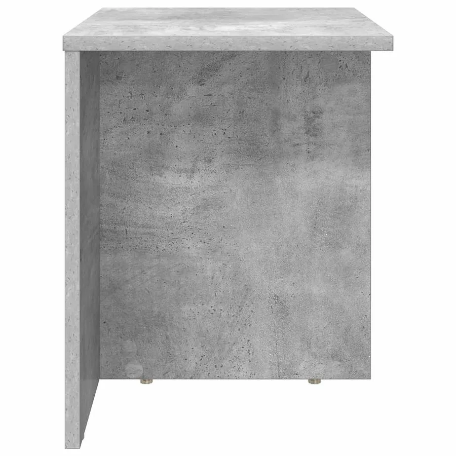 Table d'appoint Gris béton 37 x 32 x 40 cm Bois d'ingénierie - 6
