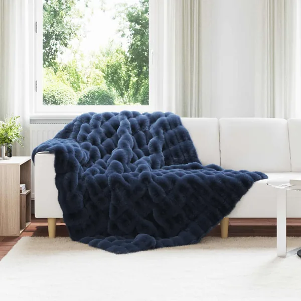 Couverture antidérapante en fausse de lapin Olite 4 pcs