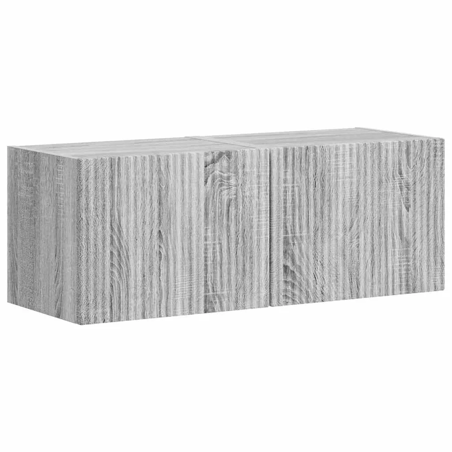 Meuble TV mural 2 pcs Gris Sonoma 39 x 31 x 29,5 cm - 2