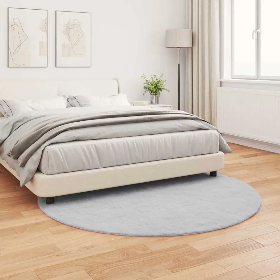 Tapis antidérapant en fausse de lapin OLITE Gris Ø 160 cm - 4