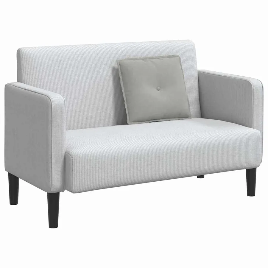 Coussin de Dos Gris clair 50 x 45 cm Tissu en microfibre - 3
