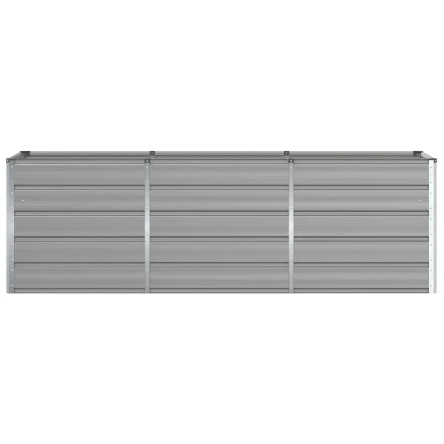 Jardinière Gris clair 240 x 80 x 75 cm Acier - 4