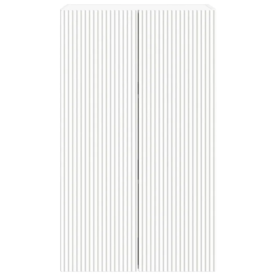 Meuble TV mural Blanc 59,5 x 31 x 100 cm Bois d'ingénierie - 6