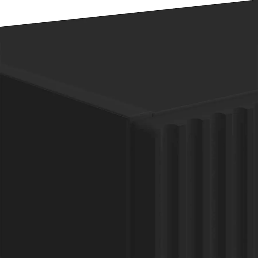 Meuble TV mural Noir 59,5 x 31 x 80 cm Bois d'ingénierie - 9