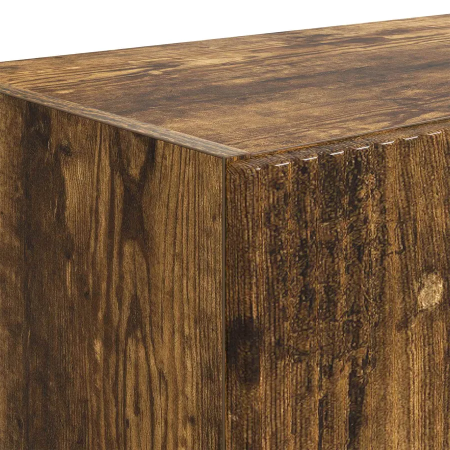 Meuble TV mural Chêne fumé 59,5 x 31 x 100 cm Bois d'ingénierie - 9