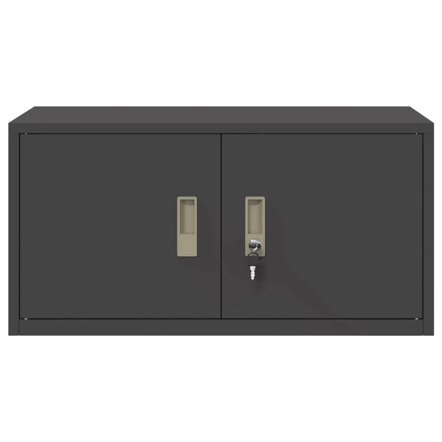 Armoire de rangement Noir 80 x 40 x 40 cm Acier - 6