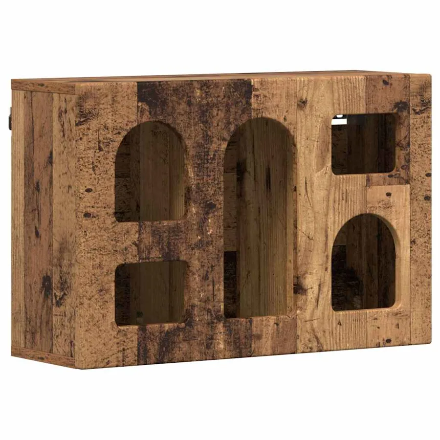 Armoire suspendue avec étagère ELST Bois ancien 60 x 20 x 40 cm - 2