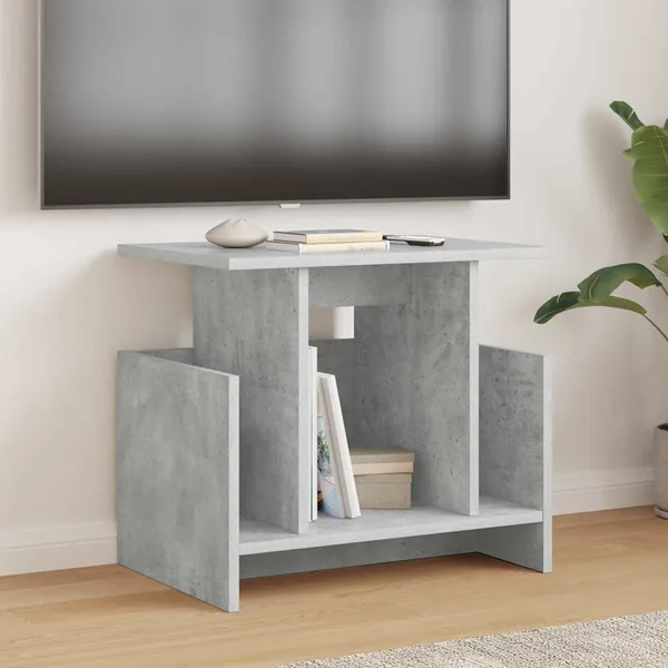 Meuble TV Gris béton 50 x 35 x 45 cm Bois d'ingénierie