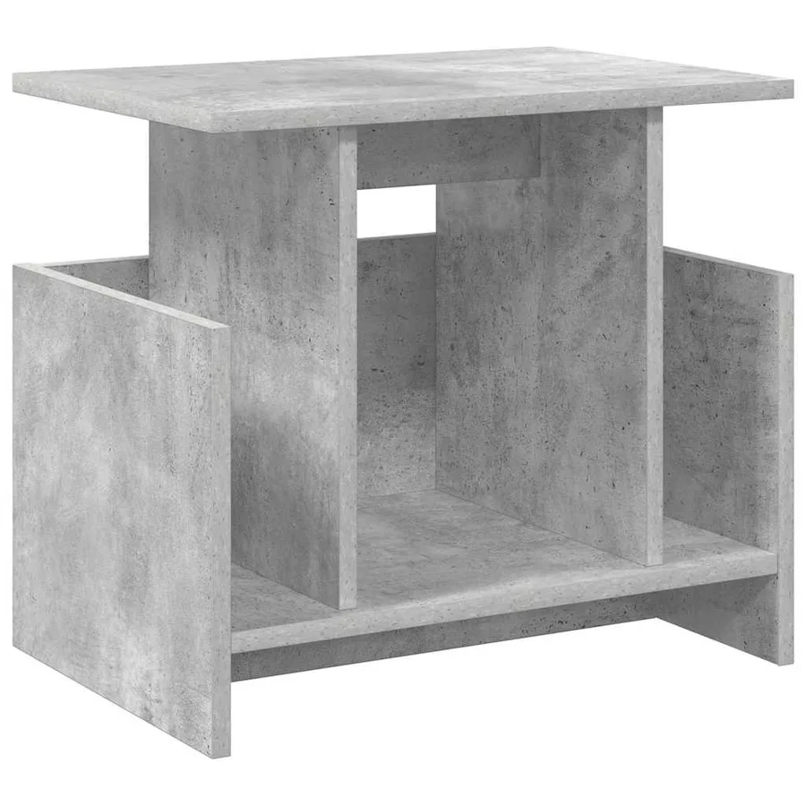 Meuble TV Gris béton 50 x 35 x 45 cm Bois d'ingénierie - 2