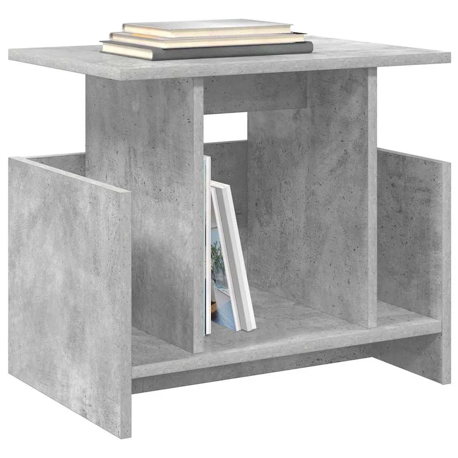 Meuble TV Gris béton 50 x 35 x 45 cm Bois d'ingénierie - 3