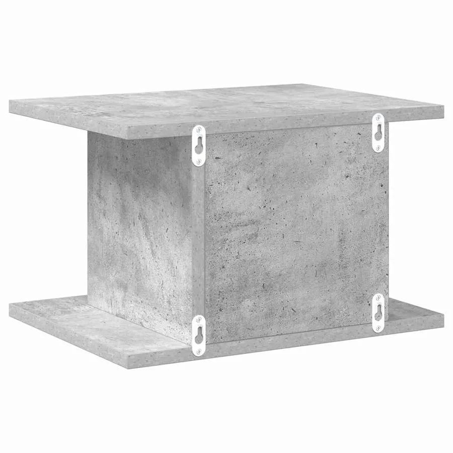 Table de chevet Gris béton 40 x 30 x 25 cm Bois d'ingénierie - 7