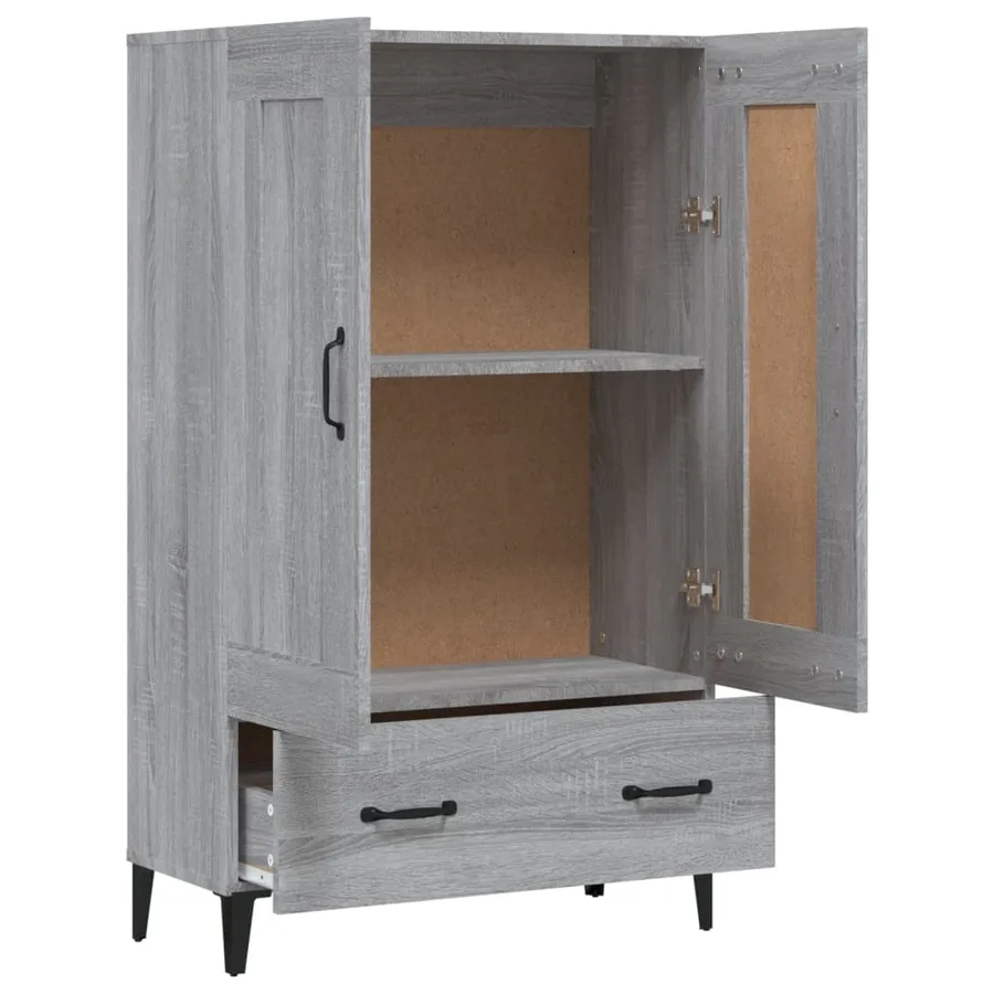 Buffet Sonoma gris 70x31x115 cm Bois d'ingénierie - 7