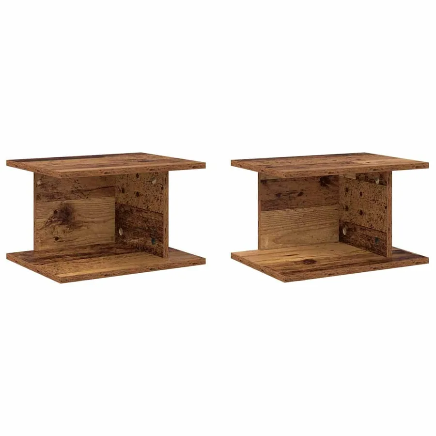 Table de chevet 2 pcs Bois ancien 40 x 30 x 25 cm - 2