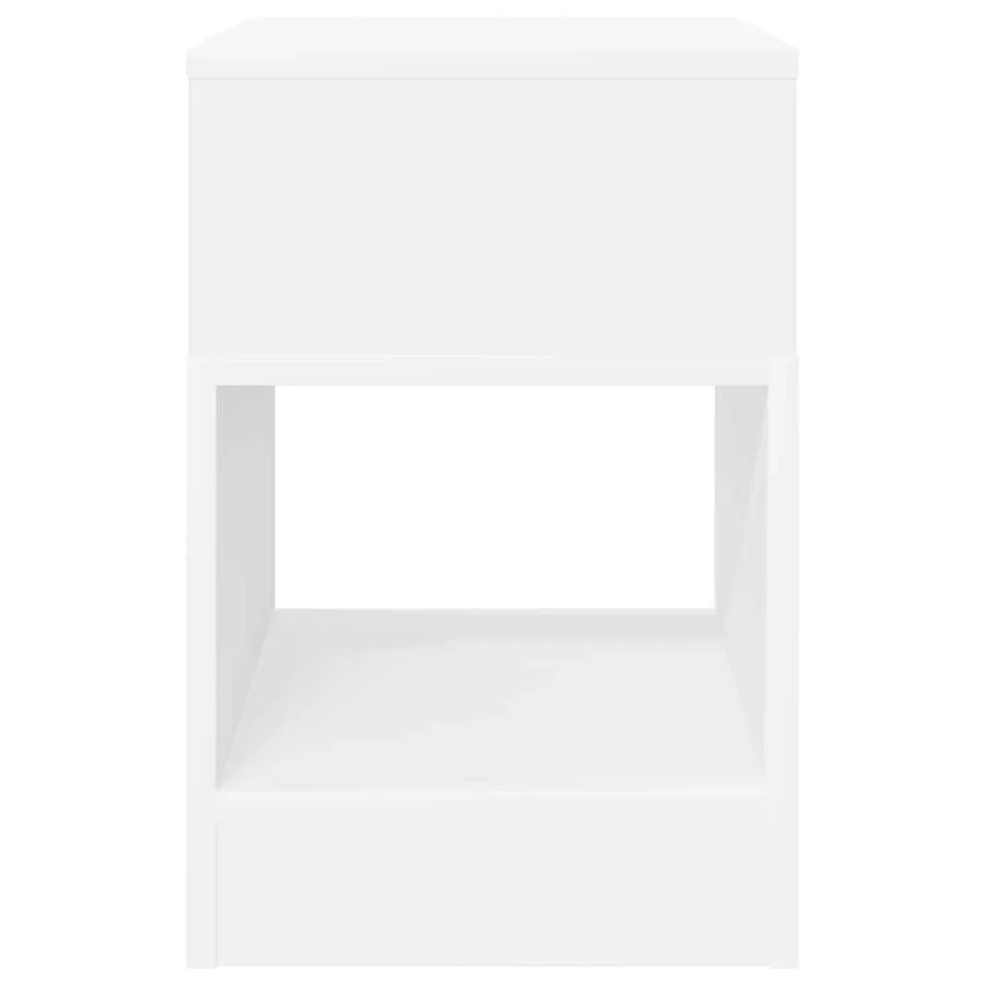 Table d'appoint Blanc 30,5 x 30 x 45 cm Bois d'ingénierie - 5
