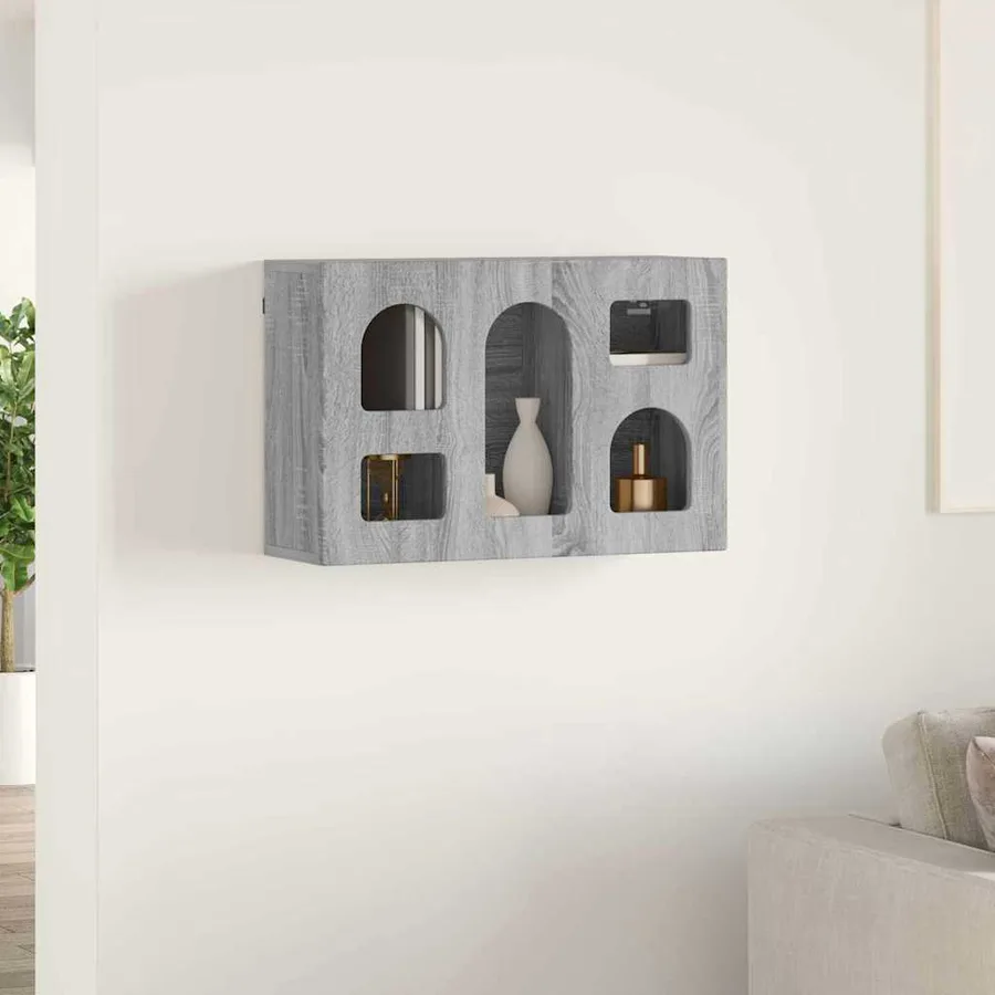 Armoire suspendue avec étagère ELST Sonoma gris 60 x 20 x 40 cm - 4