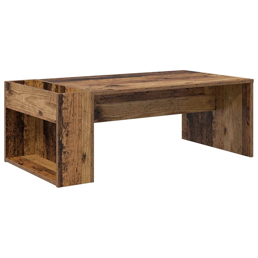 Table basse Bois ancien 95 x 50 x 34 cm Bois d'ingénierie - 7