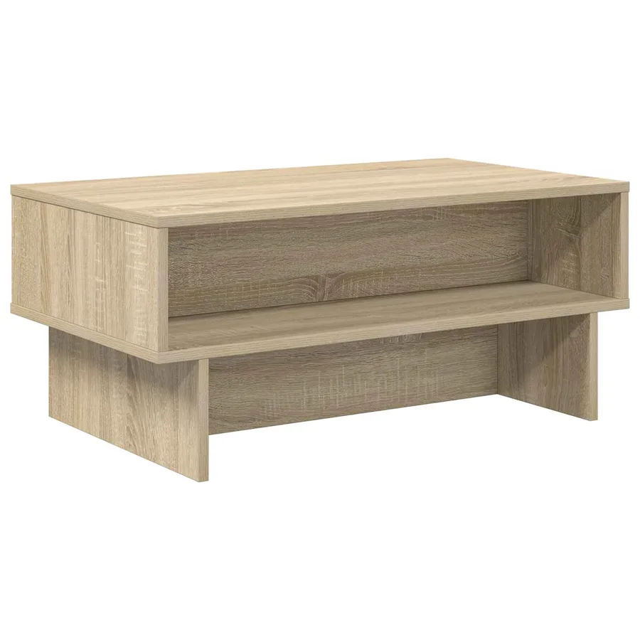 Table basse Chêne Sonoma 80 x 46 x 35 cm Bois d'ingénierie - 2