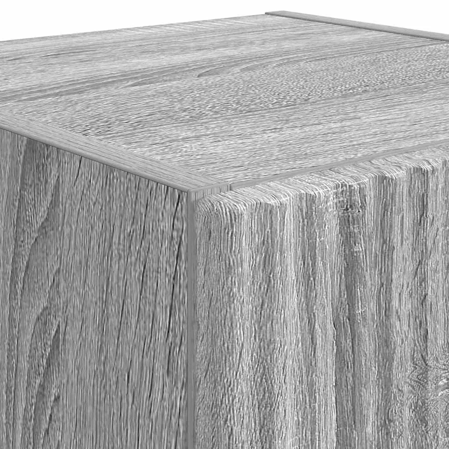 Meuble TV mural Gris Sonoma 30 x 31 x 80 cm Bois d'ingénierie - 9