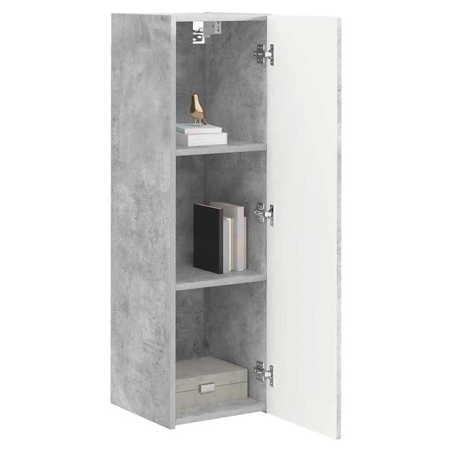 Meuble TV mural Béton 30 x 31 x 100 cm Bois d'ingénierie - 3