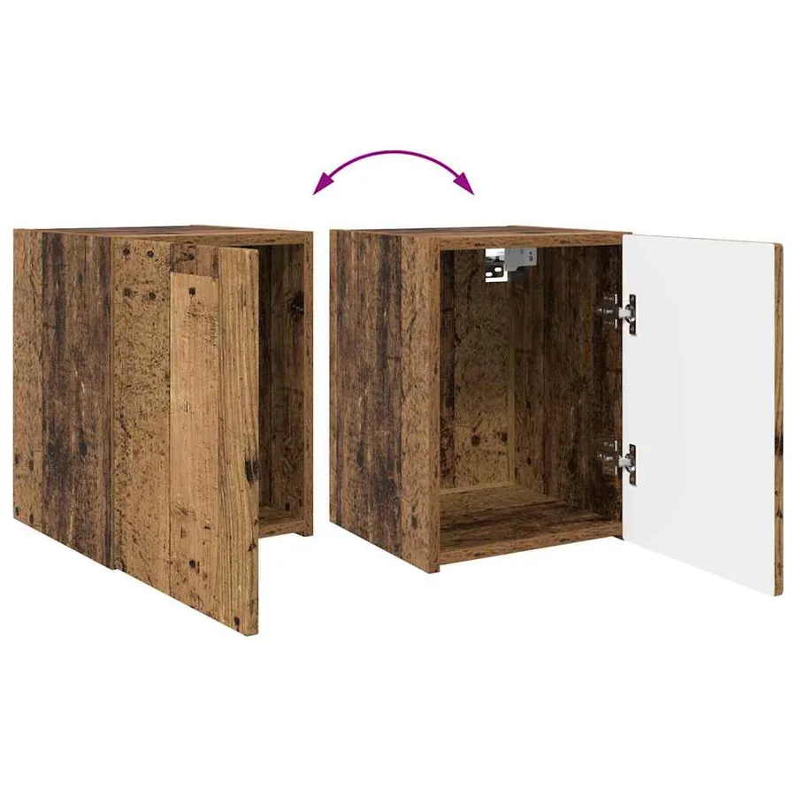 Meuble TV mural Bois Ancien 30 x 31 x 40 cm Bois d'ingénierie - 12