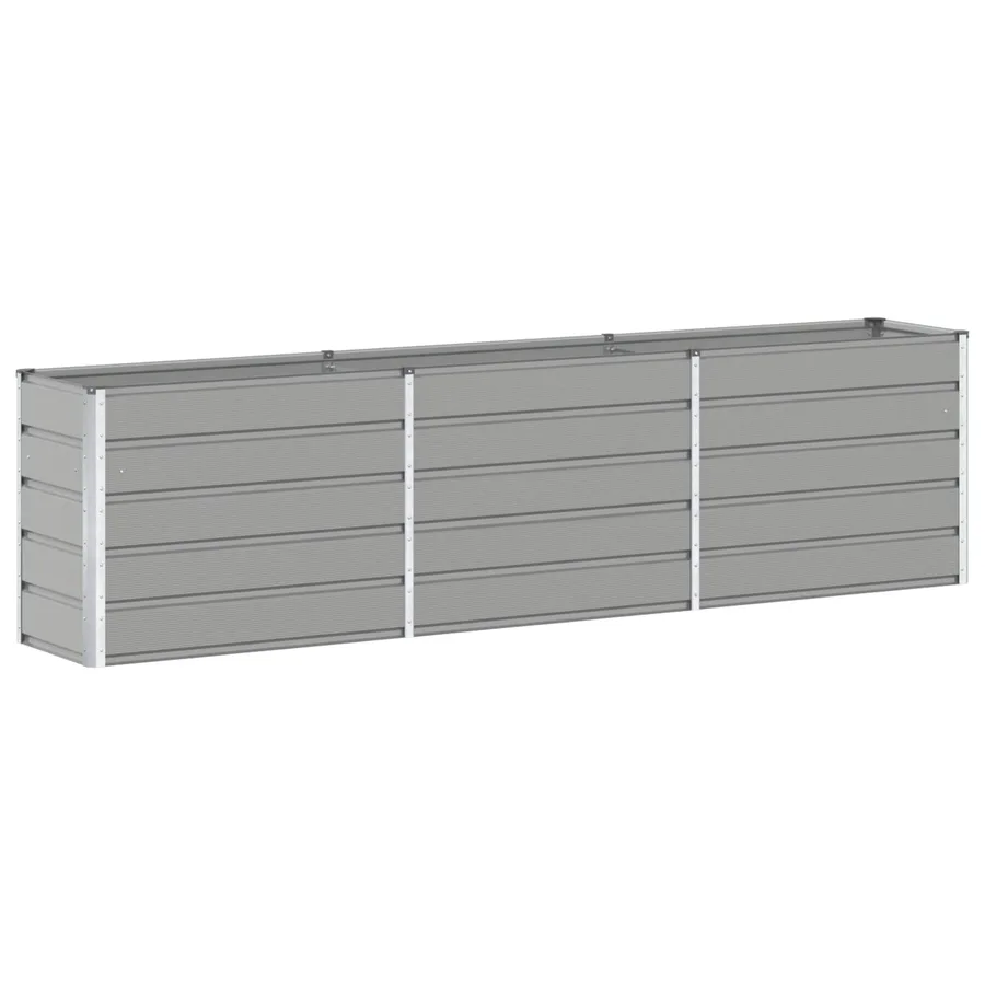 Jardinière Gris clair 290 x 50 x 75 cm Acier galvanisé - 2