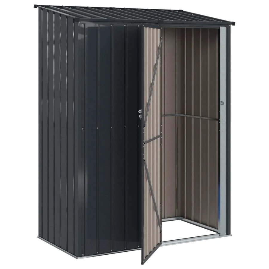 Cabanons de jardin Anthracite 153,5 x 86 x 200 cm Métал - 5